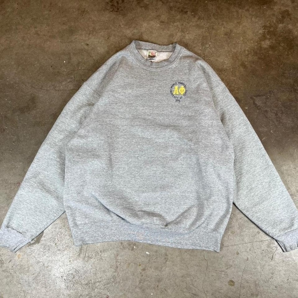 Vintage 1998 University of Idaho Alpha Phi Sweatshirt mens XL Grey
